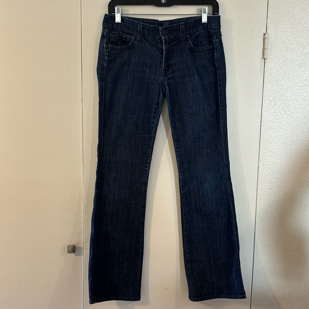 Seven for all Mankind petite bootcut - “The Lexi” dark wash with lite stretch